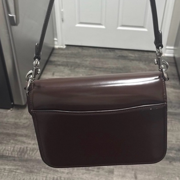 Coach Dark Brown Leather Shoulder Bag - Picture 8 of 8